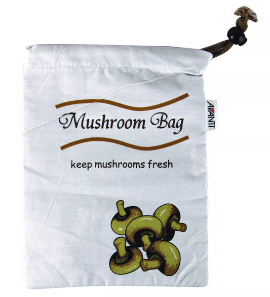 Mushroom Freshness Cotton Bag | 18x25cm Fresh Food Mushroom Keeper Bag | Fridge Storage Tidy