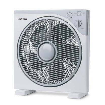 30cm Box Fan Air Cooler | Electric Bedroom Lounge Room Metal Fan Safety Guard