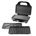 Sandwich Press Electric 3-in-1 Snack Jaffle Toastie Waffle Grill Plate Grilling Plates