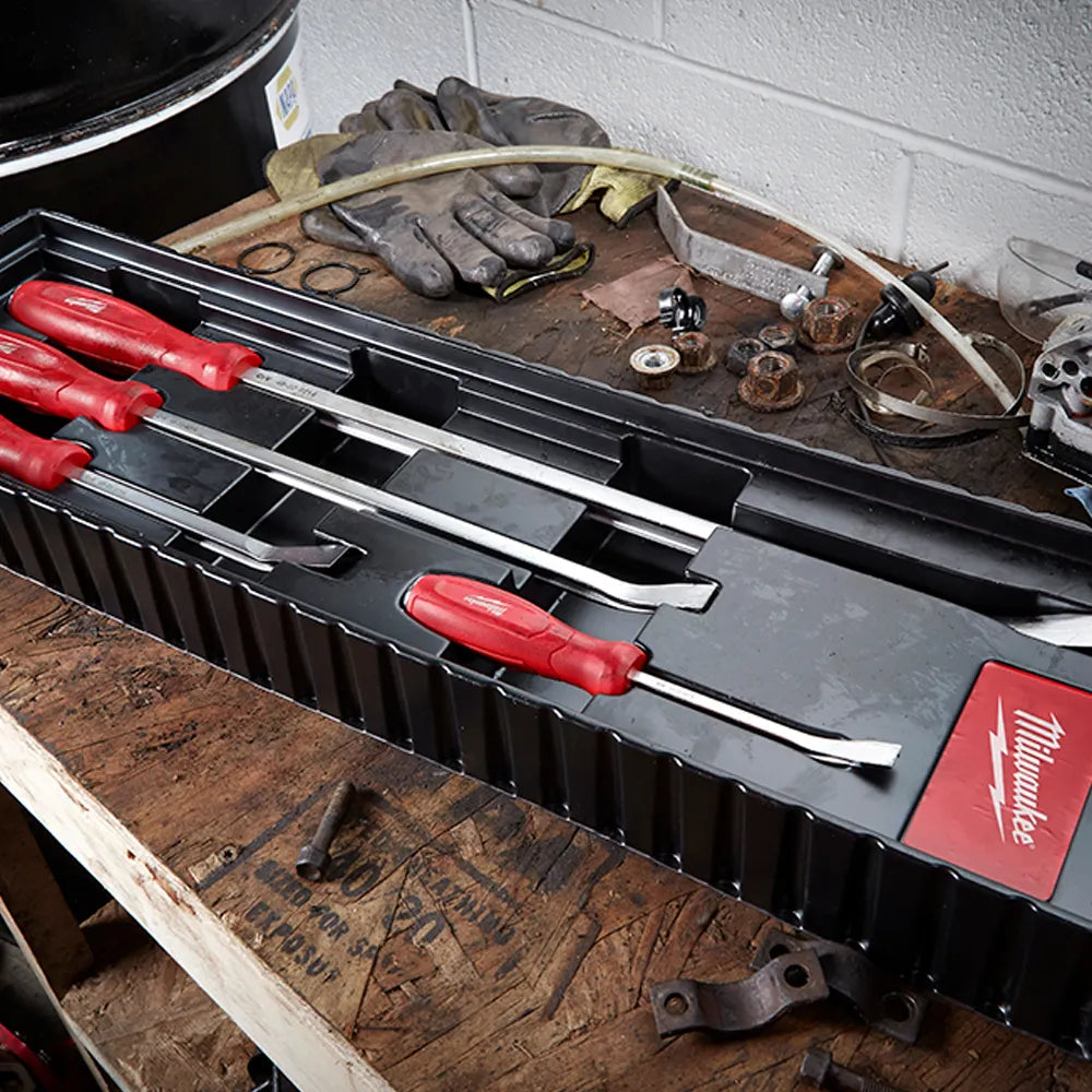 Milwaukee 4 PC Pry Bar Set | Handheld I-Beam Prying Bar 40% More Prying Strength