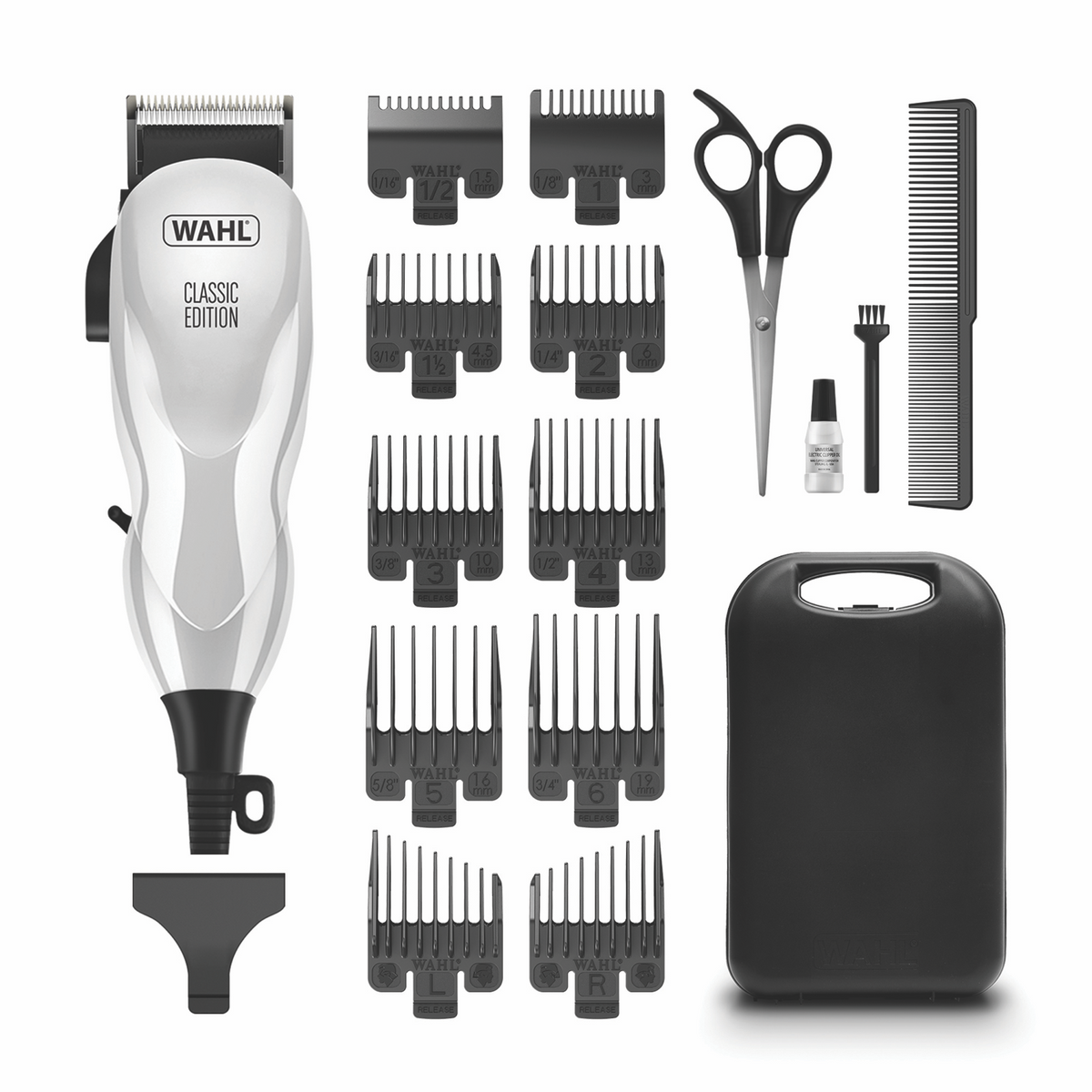 Wahl Men's Hair Cutting Clipper | Complete Haircutting Kit | 10 Guide Combs | Powerful Motor