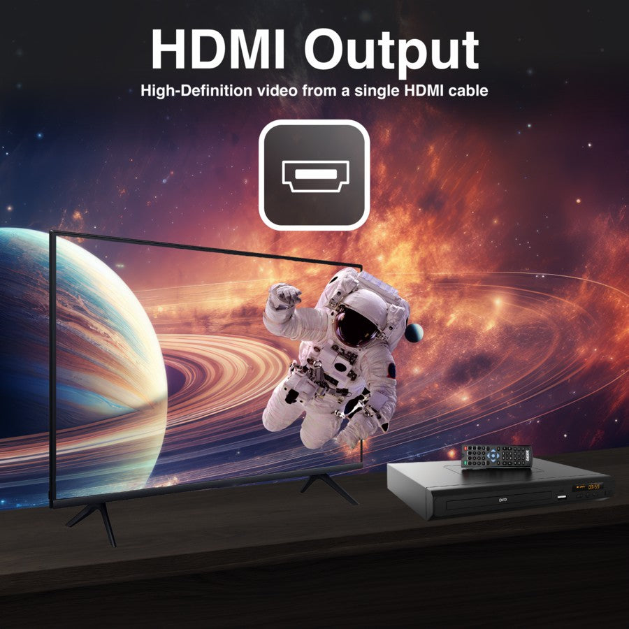 Laser Multi Region Free DVD Player | Movie Video HD HDMI  Composite USB W/ Remote