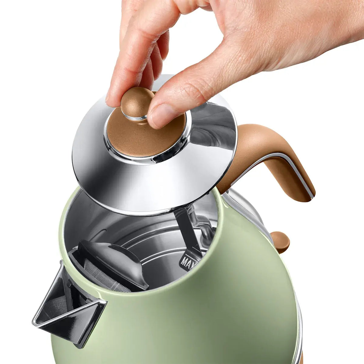 DeLonghi Vintage Breakfast Set | 1.7L Kettle Hot Water Jug Heater | 2 Slice Bread Toaster Toasting Machine