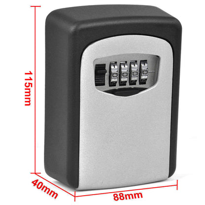 Wall-Mounted Key Storage Safe | Unit Apartment BNB Hotel Motel Padlock | Key Safe Keeping Box