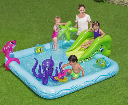 Bestway Inflatable Aquarium Play Pool with Slide