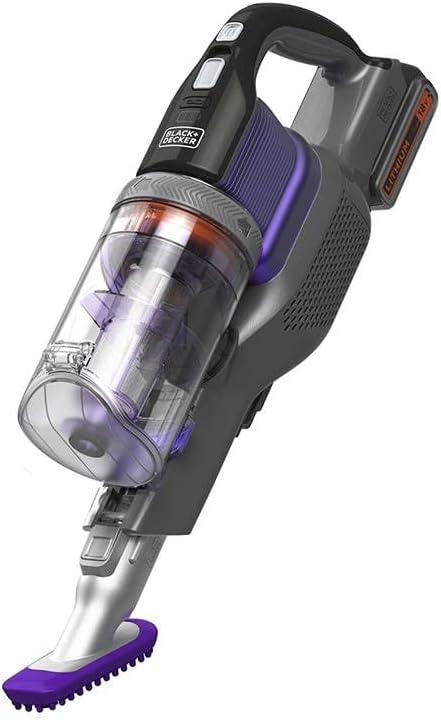 Black & Decker Cordless Pet Stick Vacuum | Handheld Vac Home Car Pet Hair Cleaner Carpet Floor