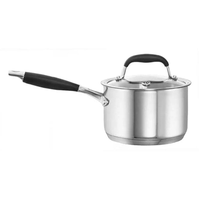 Baccarat 2L Saucepan | 16cm Stainless Steel Sauce Pasta Pan Pot | Oven and Dishwasher Safe | Induction Safe