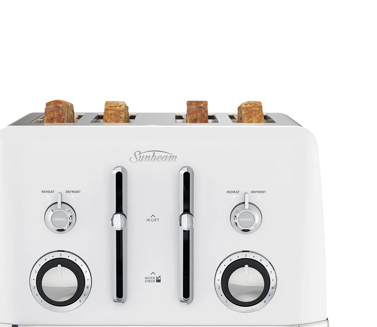 Sunbeam 4 Slice Toaster | Bread Toast Maker Kitchen Toasting Machine | 1950W Electric Toasting Portable Kitchen Benchtop