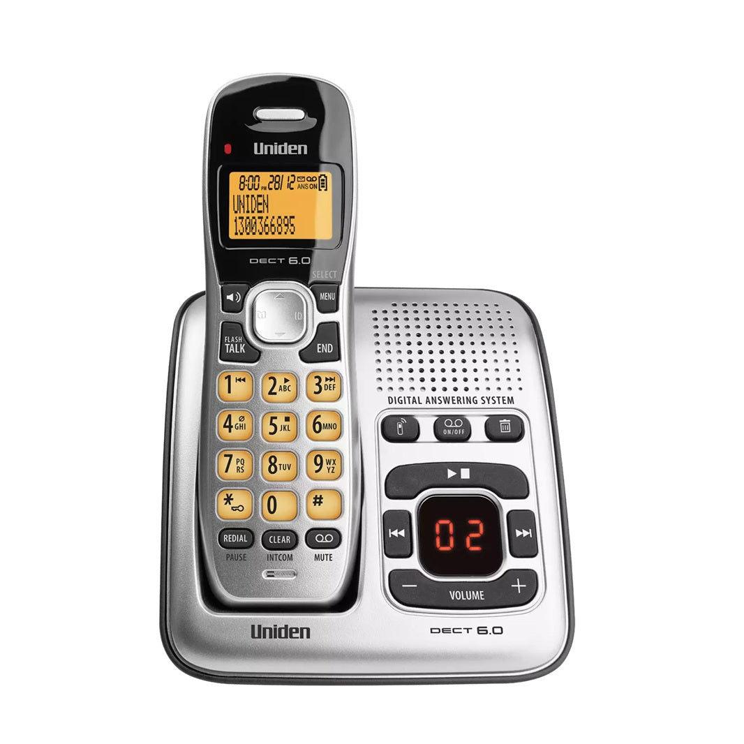 Uniden Cordless Phone Twin Handset | 2 Handset Digital Telephone, Answering Machine, Caller ID