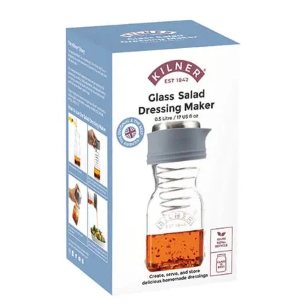 Salad Dressing Marinate Oil Vinegar Mustard Mix Maker Pourer Serving Sauce Bottle Pouring Spout 500ml