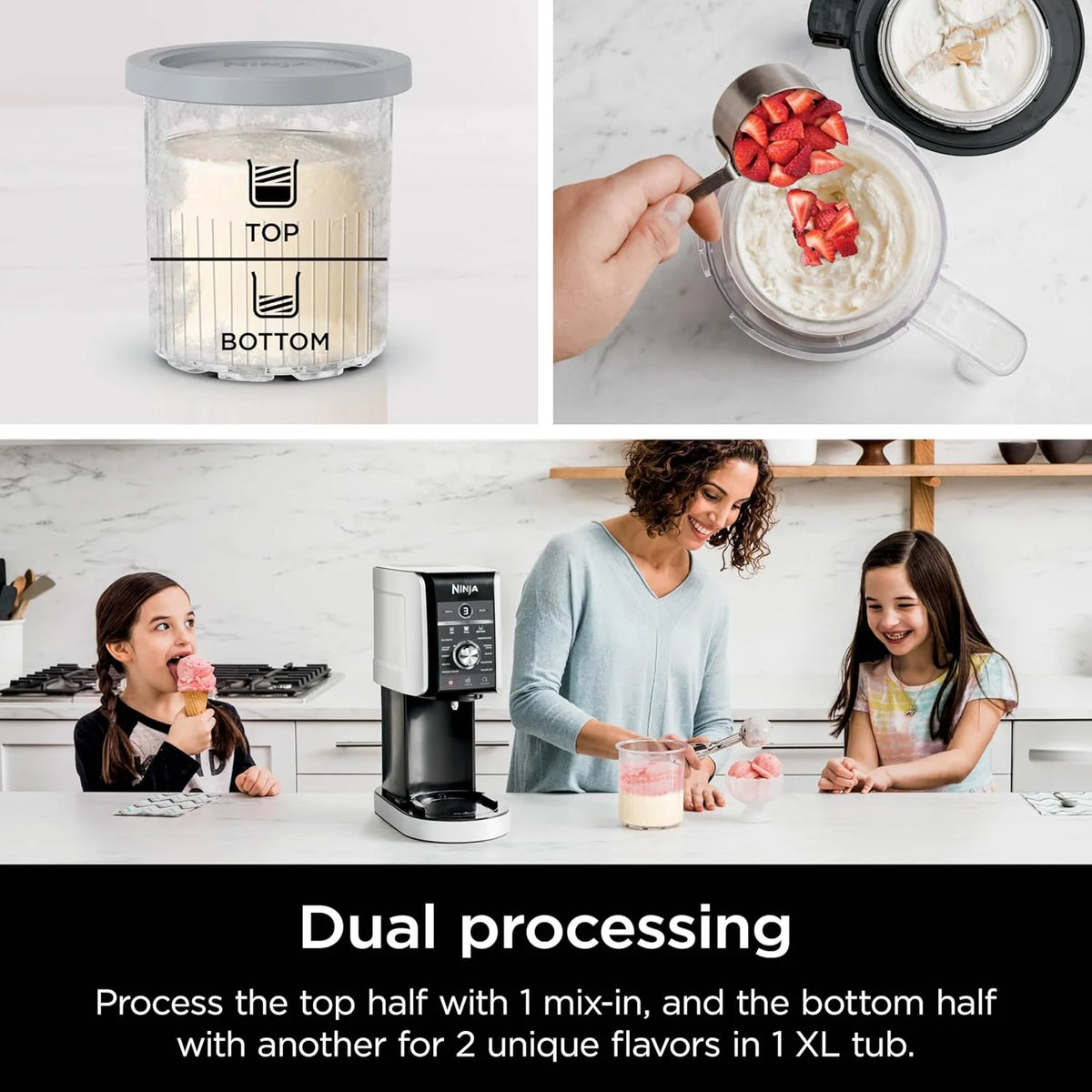 Ninja Ice Cream Sorbet Frozen Yoghurt Machine | Benchtop Frozen Dessert Maker | Electric Kitchen Appliance