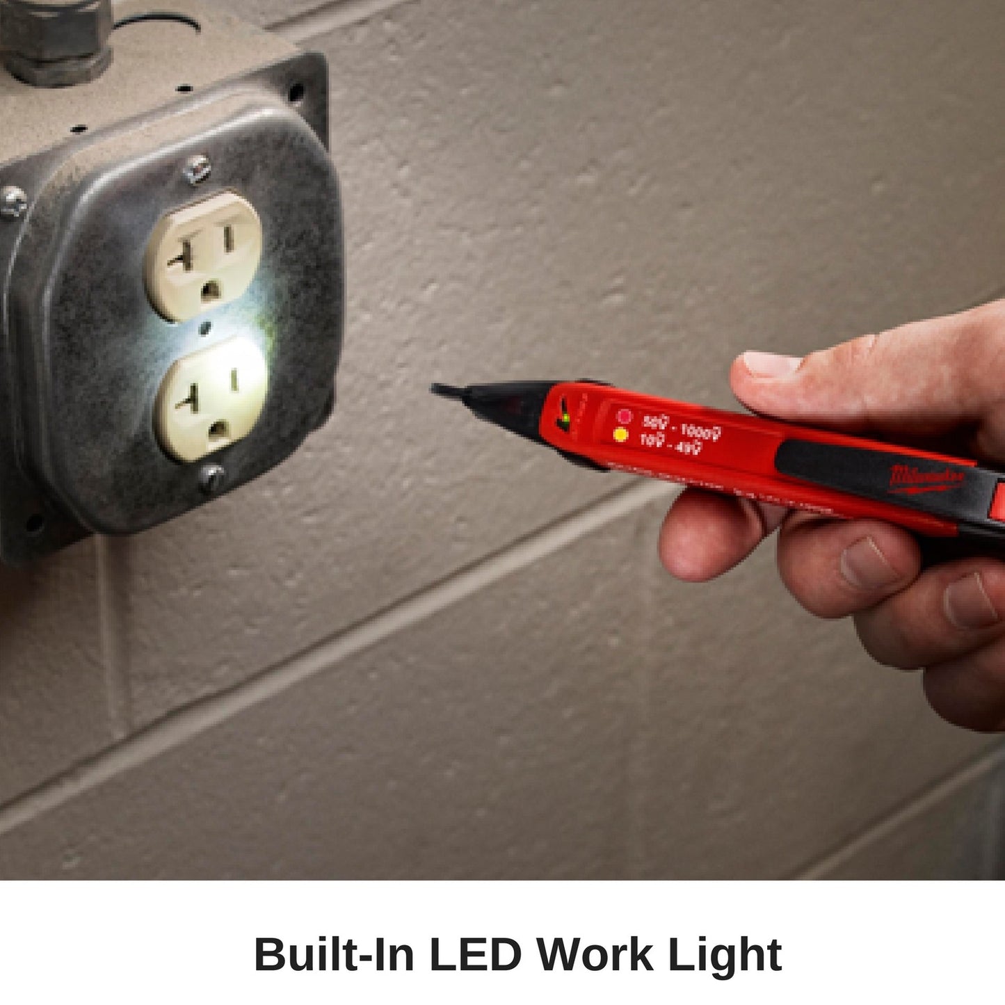 Milwaukee Dual Range Voltage Detector Tester | Portable Handheld Power Current Pen