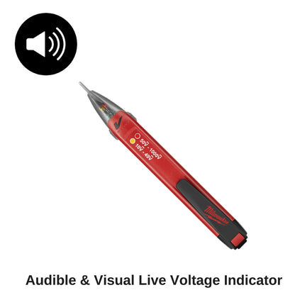 Milwaukee Dual Range Voltage Detector Tester | Portable Handheld Power Current Pen