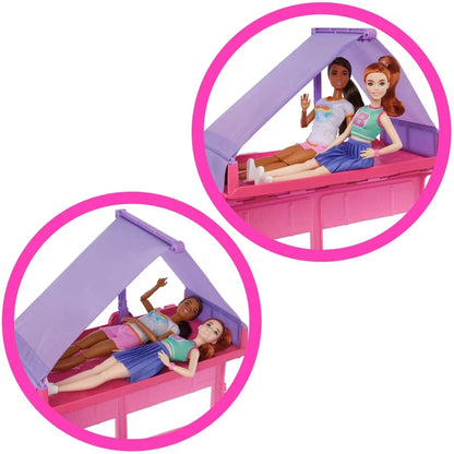 Barbie Camper Dreamcamper Toy Playset With Pool | Girls Kids Pretend Camping Playset