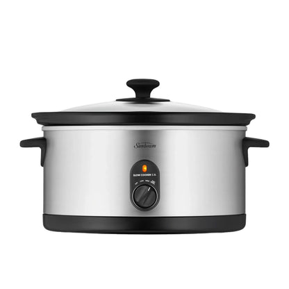 Sunbeam 5.5L Slow Cooker | Non-Stick Ceramic Crock Pot Meat Stew Curry Cooker