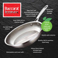 Baccarat Stainless Steel 30cm Frypan | High Quality Frying Pan | Induction Safe PFOA PTFE Free