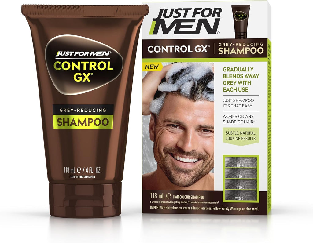Just For Men Control GX: Grey-Reducing Shampoo Hair Dye Wash Gradual Colour 118ml