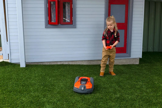 Husqvarna Toy Auto-Mower | Pretend Toy Robovac Kids Childrens Indoor Mowing Toy w/ Remote