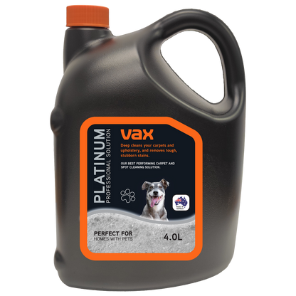 Vax Professional Carpet Cleaning Solution 4L | Rug Carpet Upholstery | Tough Stain Removing Clean | Pet Safe