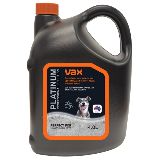 Vax Professional Carpet Cleaning Solution 4L | Rug Carpet Upholstery | Tough Stain Removing Clean | Pet Safe