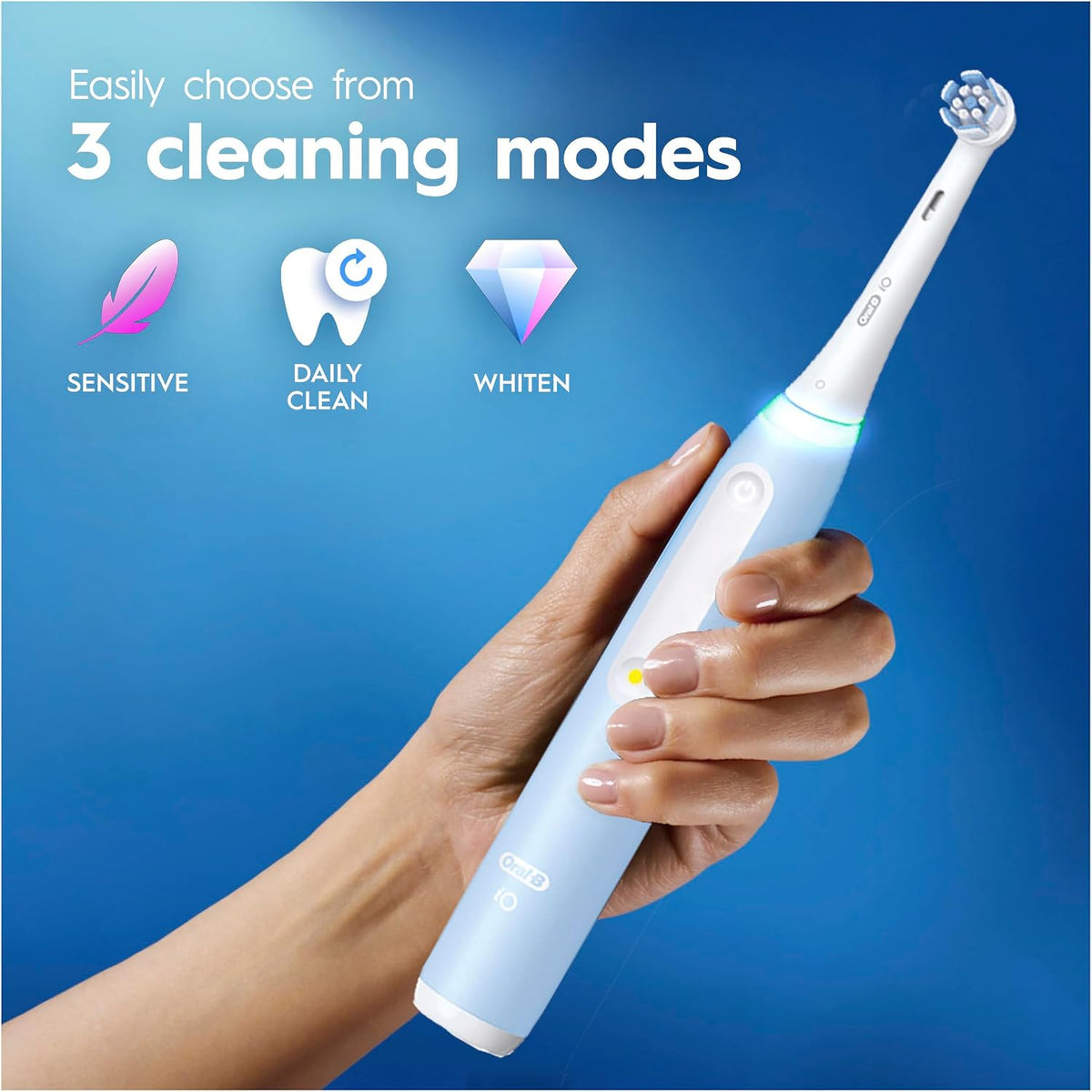 Oral-B Electric Toothbrush Clean & Gum Protect, Gum Pressure Sensor, 2 Minute Timer, Clean & Gum Protect Brush Head, Long Lasting Battery