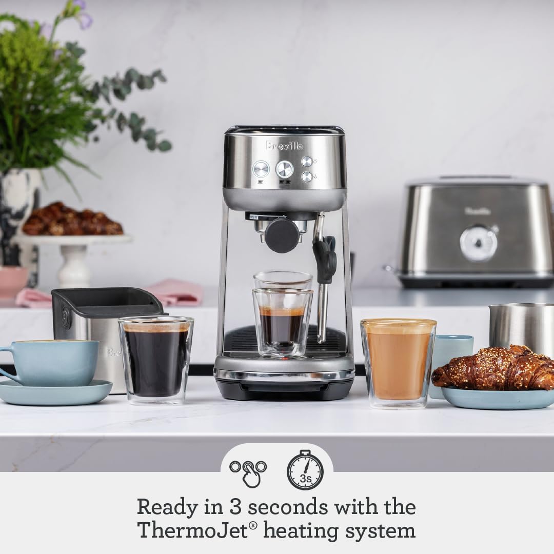 Breville Espresso Machine | Ground Coffee Cappuccino Latte Maker with Milk Frother | Home Kitchen Appliance
