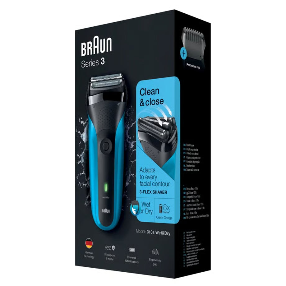 Braun Cordless Electric Foil Shaver Rechargeable Wet and Dry Razor Facial Shaving