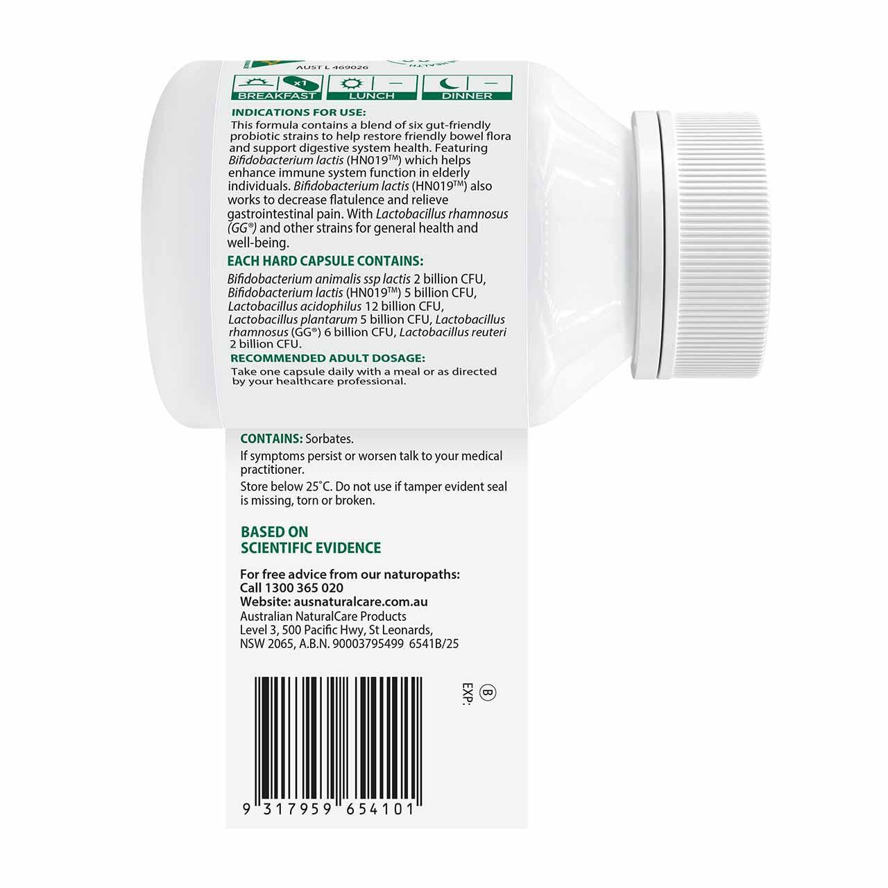 Probiotic 32 Billion 30 capsule - Healthy Digestive Gut Intestnal Flora | Immune Support Flatulence