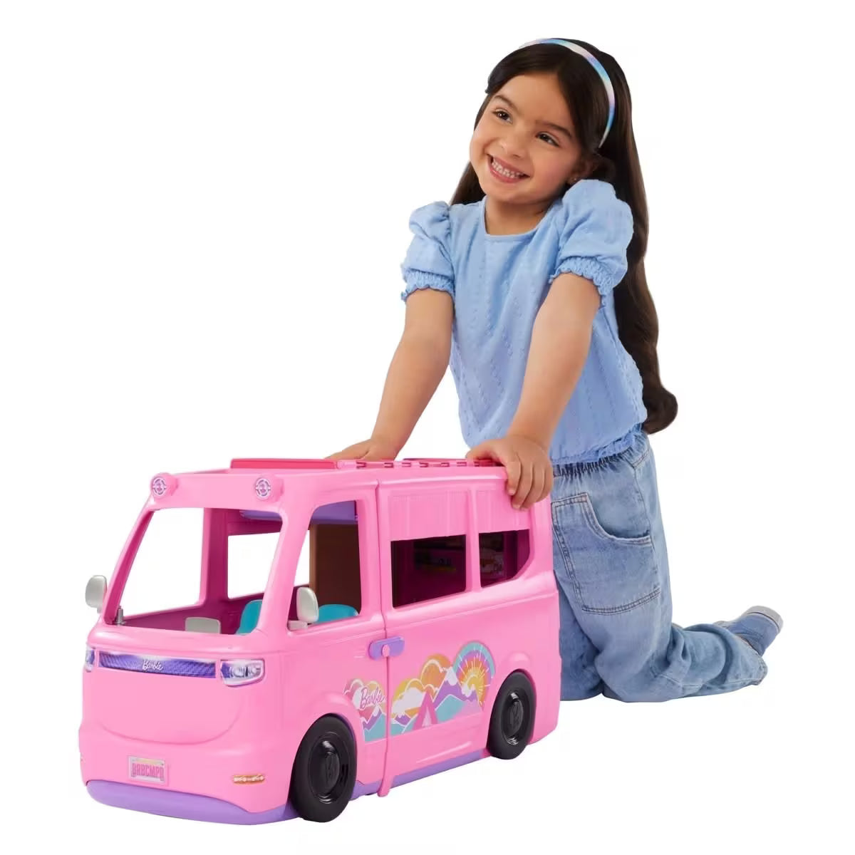 Barbie Camper Dreamcamper Toy Playset With Pool | Girls Kids Pretend Camping Playset