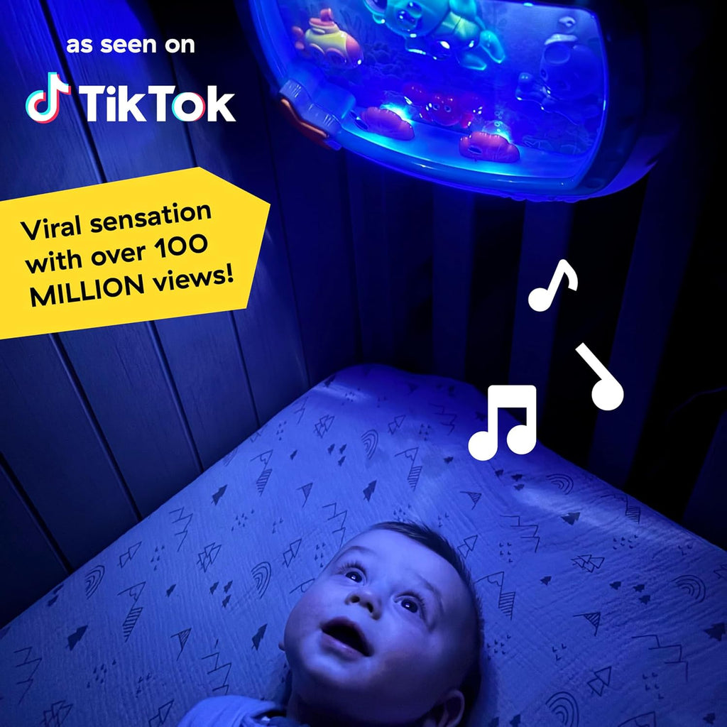 Newborn Baby Sea Dreams Crib Bedtime Soother, Baby Einstein Soother Lullaby Calming Melody Lights Sounds