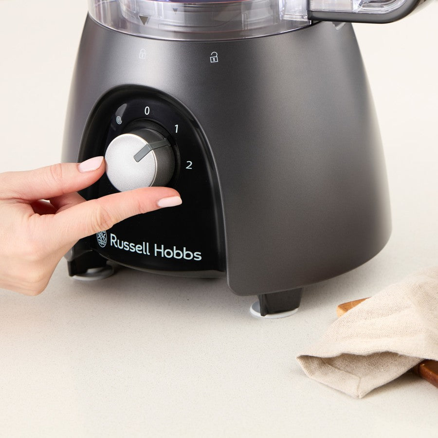 Russell Hobbs Food Processor | Fruit Vegetable Slicer Slicing Machine w/ Blender | Smoothie Maker