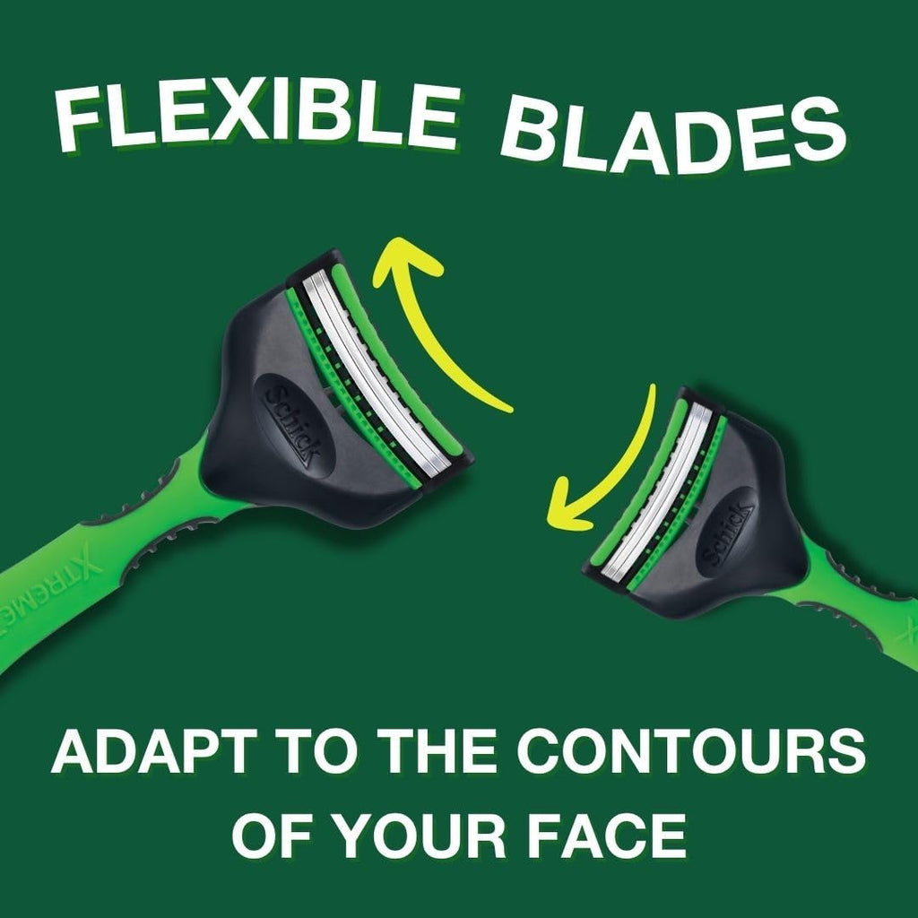 4x Schick Sensitive Shazers | Disposable Razors Facial Hair Clippers | Triple Blades Razor Trimmers