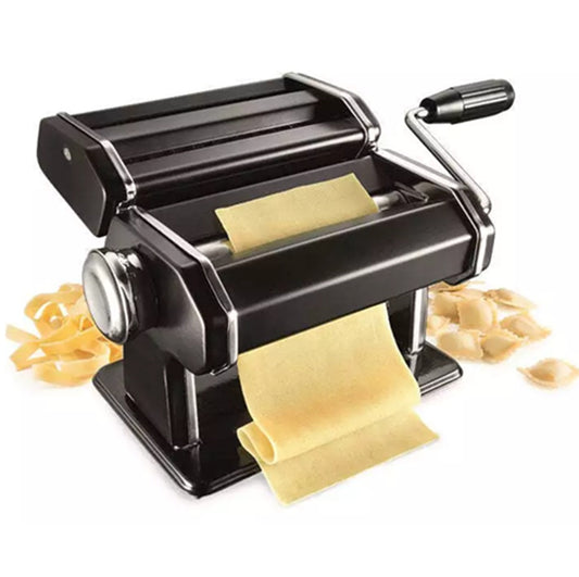 Baccarat Pasta Maker | Fresh Homemade Spaghetti Fettucini Roller | Manual Machine Cutter Stainless Steel