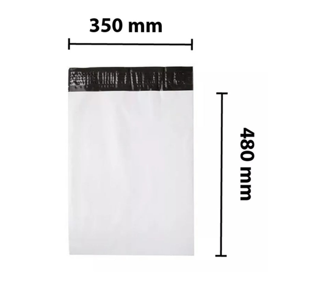 100x Mailing Bags Poly Postage Satchels | Waterproof Plain Discreet Self-Sealing Plastic Shipping Bags