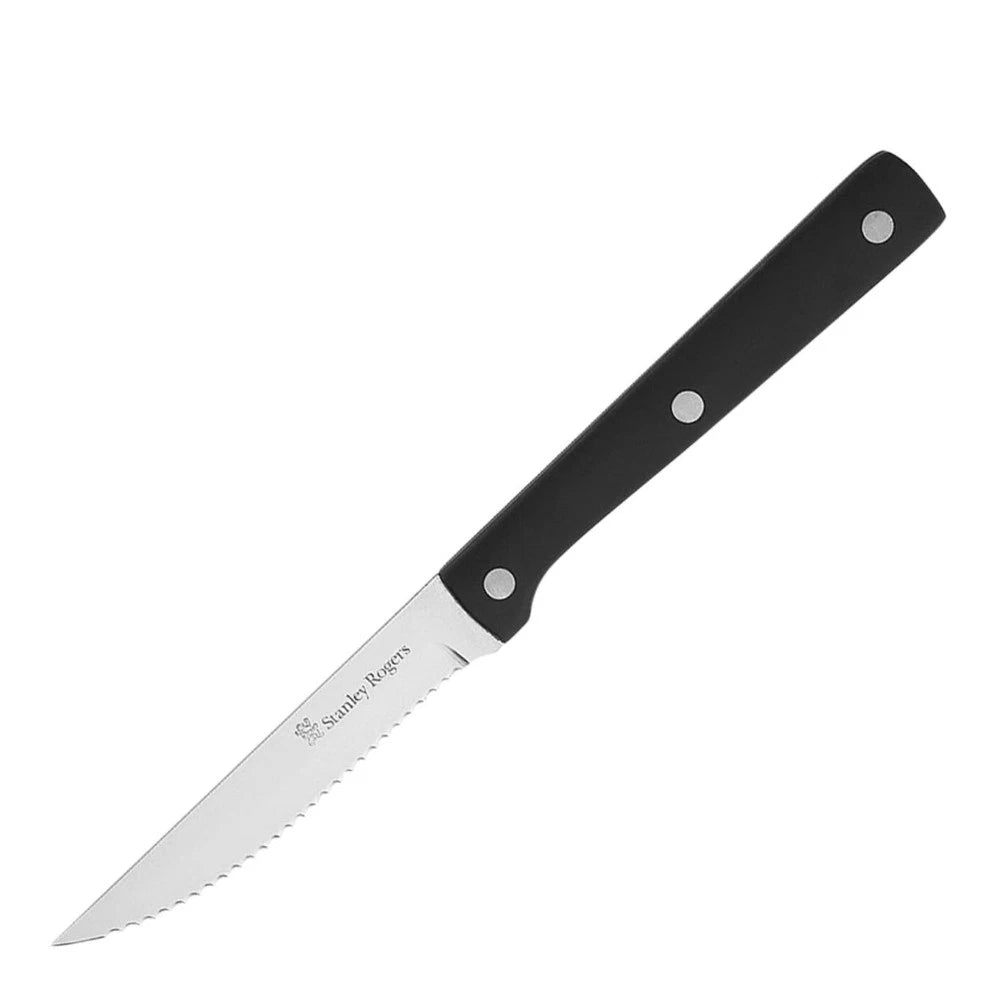 6x Stanley Rogers Steak Knives Set | Stainless Steel Serrated Blades Meat Dinner | Gift Box