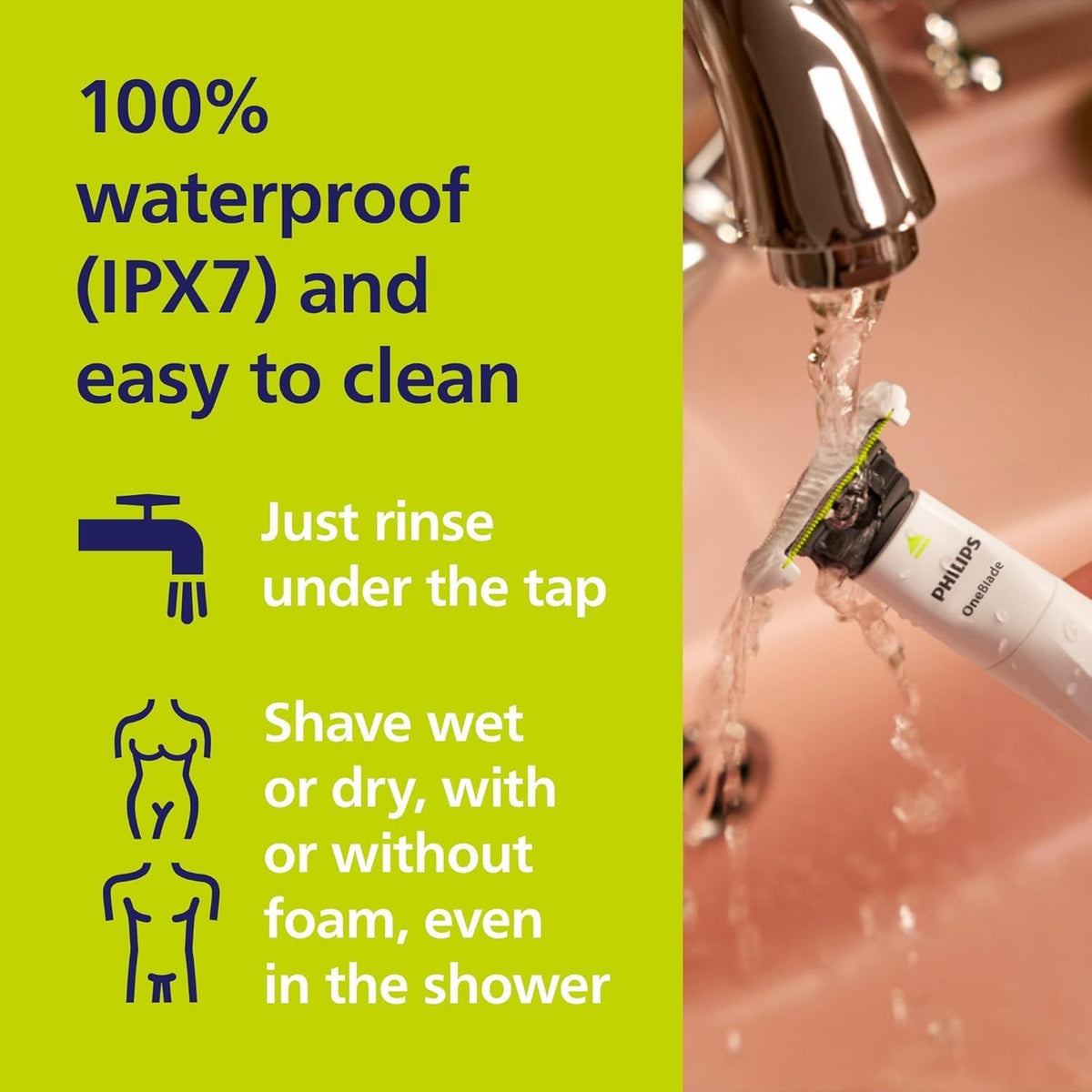 Philips Wet & Dry Intimate Shaver, Mens Womens Body Shaver Groomer Grooming Trimmer, Legs Chest Back Shaving