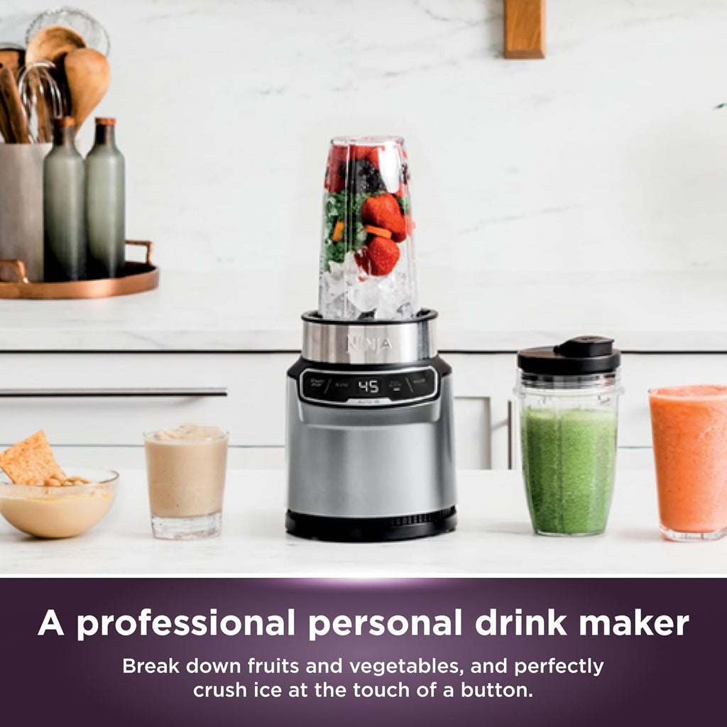 Ninja Blender Smoothie Maker Fruit Vegetable Countertop Shakes Mixer Juicer Cocktail Ice Nut Crusher