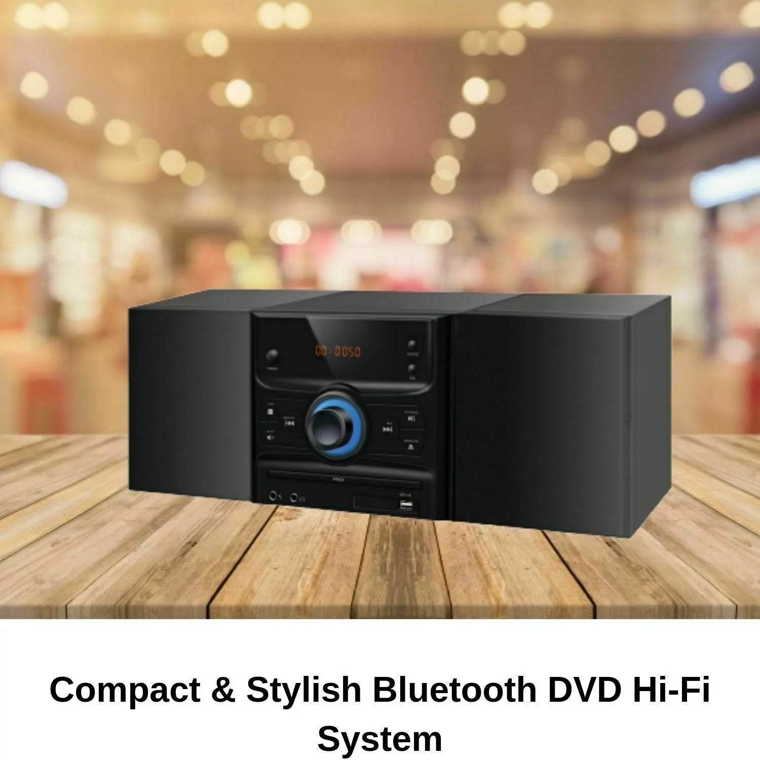 Bluetooth FM Radio 30W HiFI CD Player Speakers Music Hi Fi System USB w/ Remote