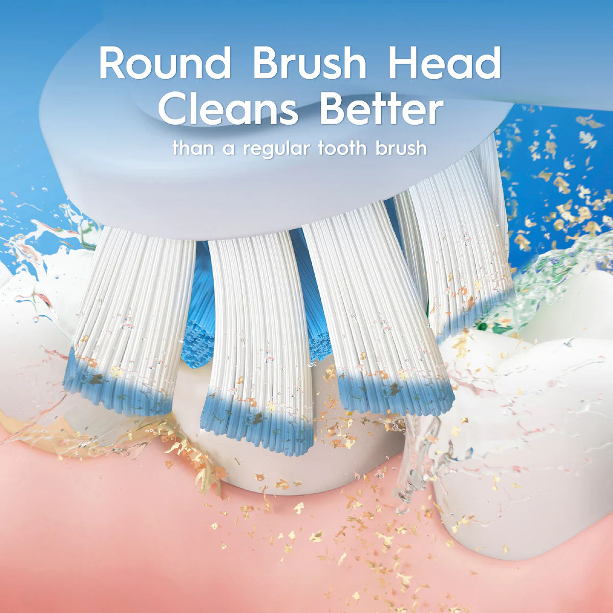 Oral B Pro Electric Toothbrush, Extra Sensitive Cleaning Brush Head, Vibrating Gum Pressure, 2min Timer, Round Brush Head