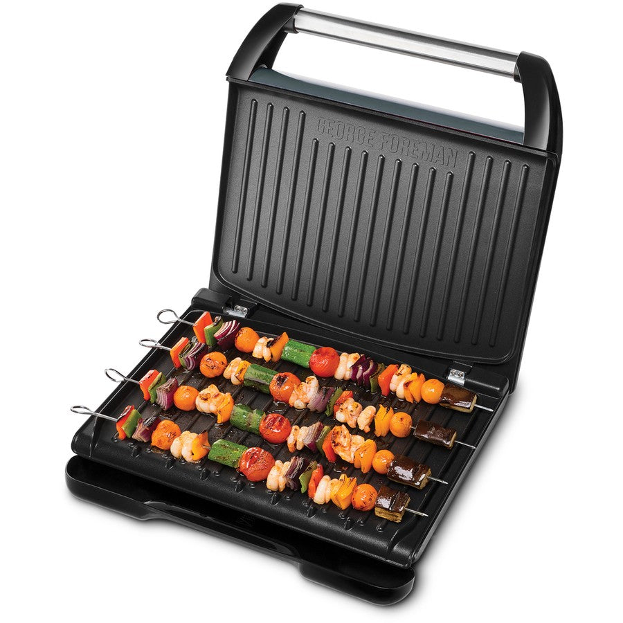 George Foreman Large Electric Grill Non-Stick Cooking Griddle Indoor Barbecue BBQ