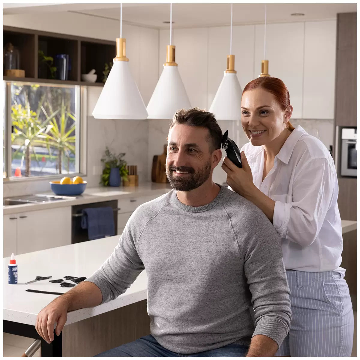Wahl Home Haircut Haircutting Set | Electric Hair Cutting Trimmer with Beard & Stubble Trimmer