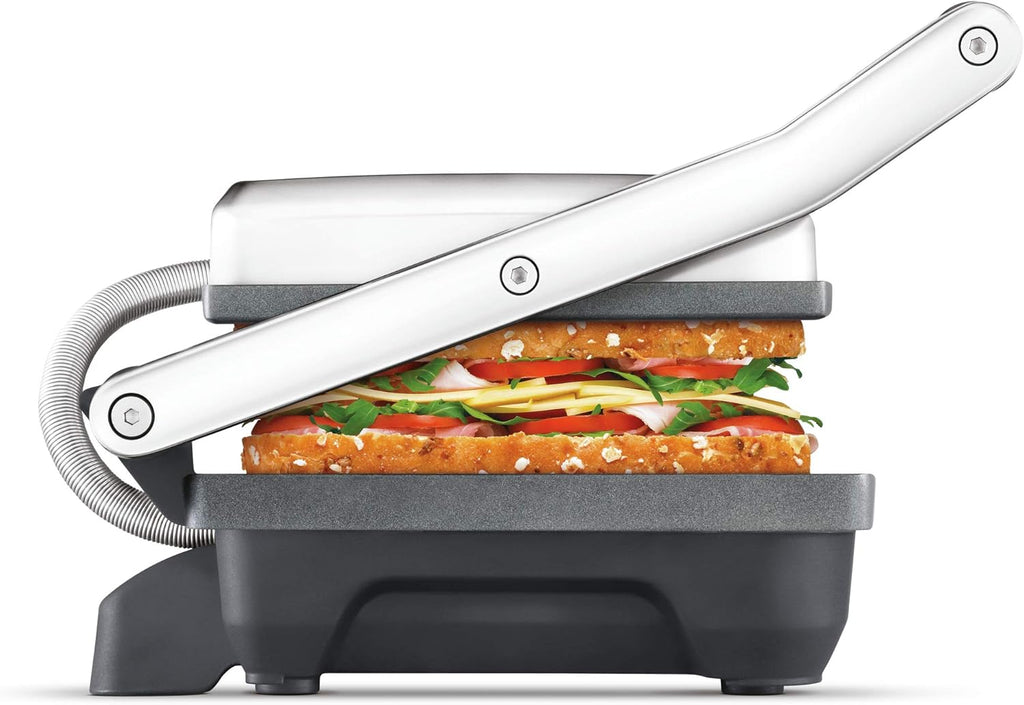 Breville 2 Slice Sandwich Press | Non-Stick Stainless Steel Adjustable Height Bagel Jaffle Maker