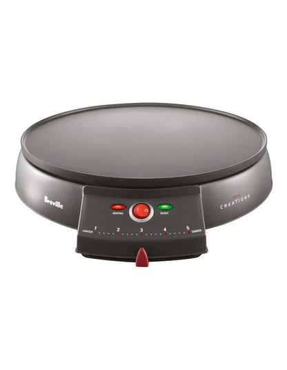 Breville Electric Crepe Pancake Maker | Pikelet Eggs Breakfast Flat Plate Machine Portable Cooker