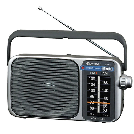 Portable AM/FM Radio | Pocket Speaker Music Radio 3.5mm Headphone Jack | Fishing Sports Radio