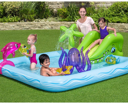 Bestway Inflatable Aquarium Play Pool with Slide