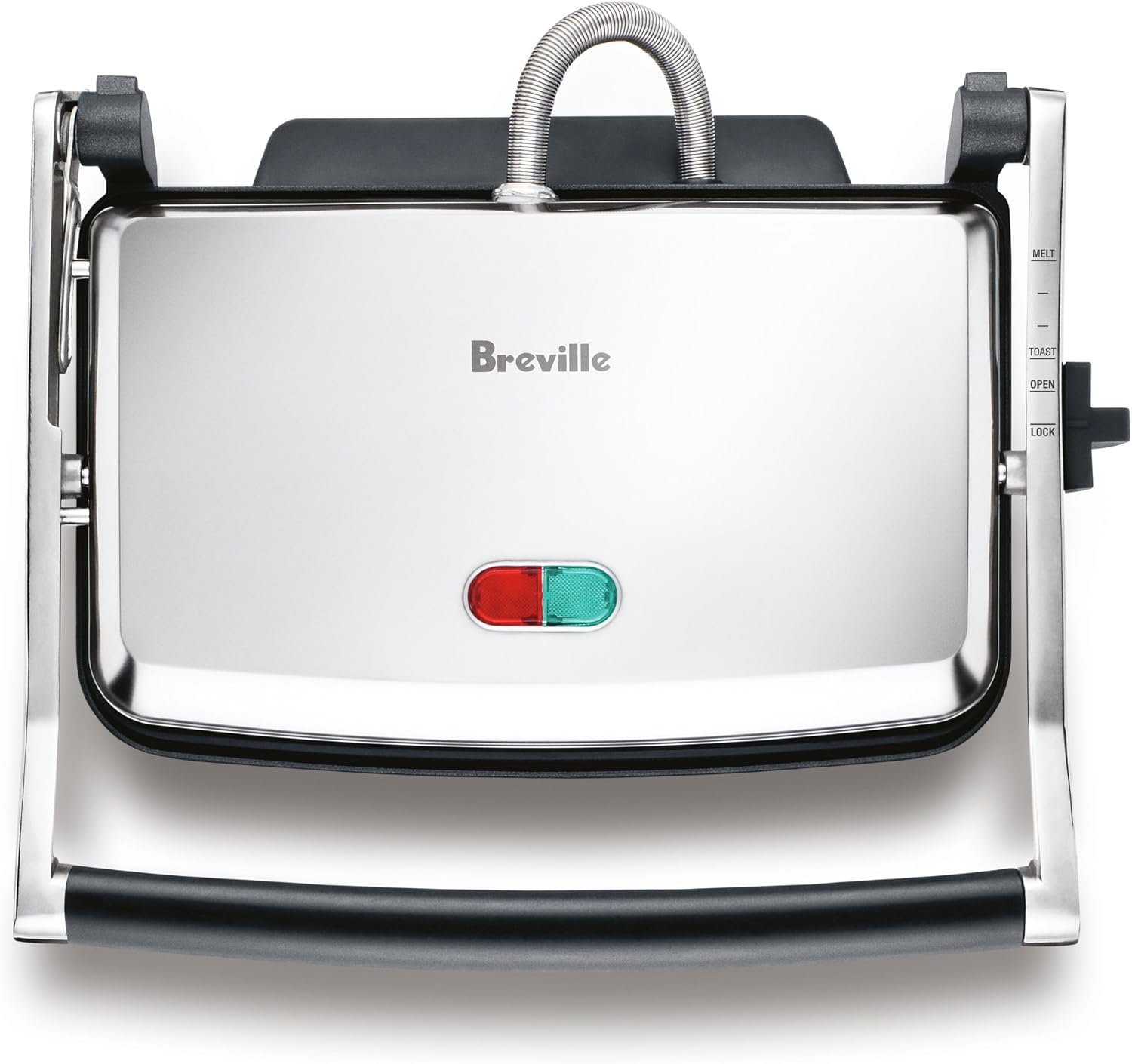 Breville 2 Slice Sandwich Press | Non-Stick Stainless Steel Adjustable Height Bagel Jaffle Maker