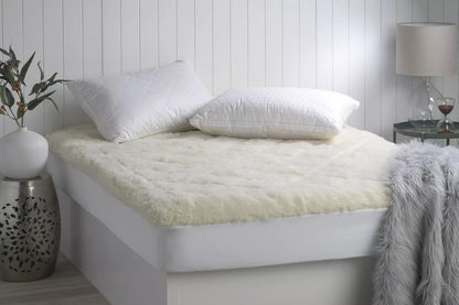 Jason Queen Bed Reversible Fitted Underlays Australian Wool 550GSM