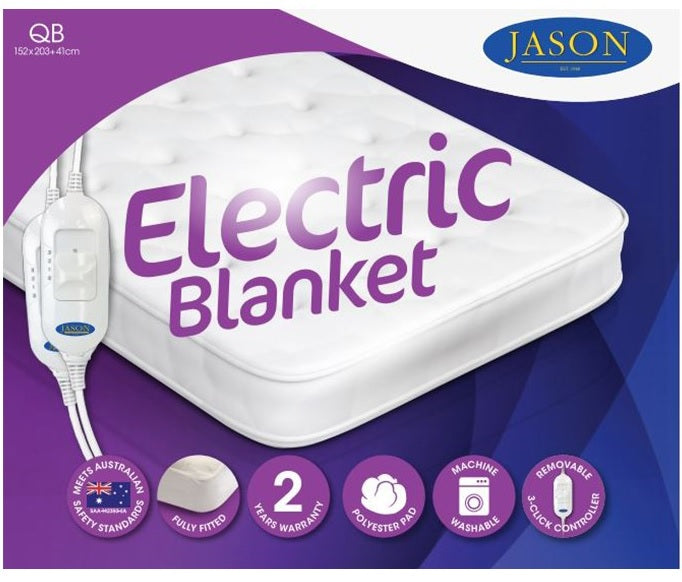 Jason Fully Fitted Washable Electric Blanket Queen DealsAvenue