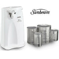 SUNBEAM Electric Can Opener Machine with Built in Knife Sharpener