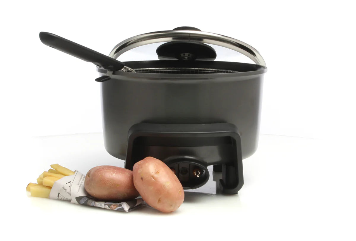 Sunbeam Deep Fryer | Electric Multi-Cooker | Kitchen Boil Roast Braise Stir-Fry Cooker Frypan | Stainless Basket